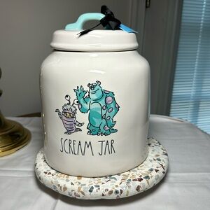 COPY - Rae Dunn Scream Jar Cookie Jar with Sulley and Boo